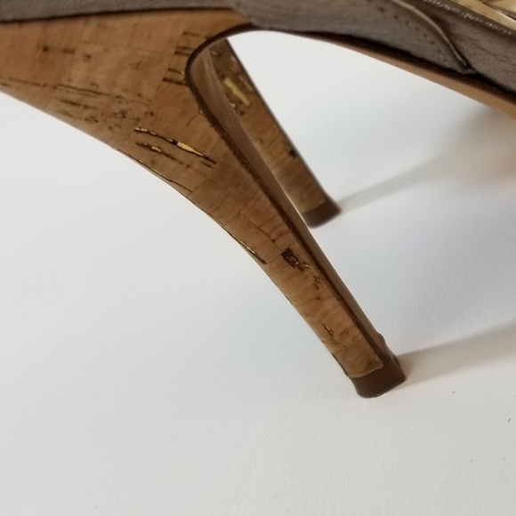 Isola Ibera Anthracite Leather Slingback Open Toe - Picture 6 of 7